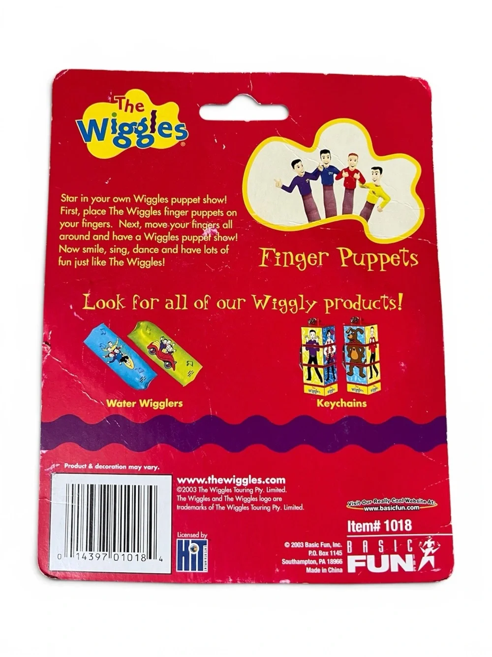 Vintage - The Wiggles Finger Puppets or Cake Topper